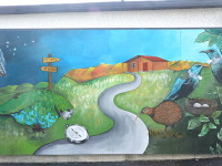 High school students celebrate the beauty of Aotearoa with their winning mural