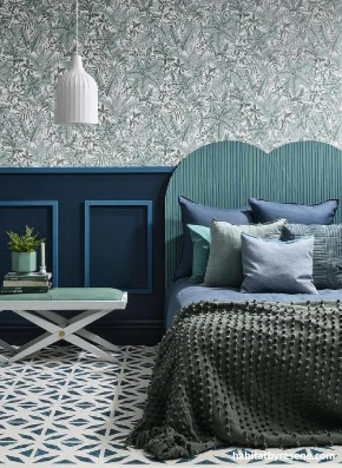 Resene blue bedroom