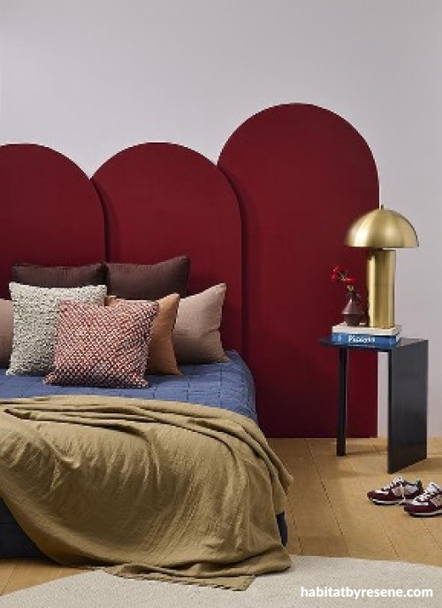 Resene red bedroom