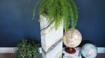 This DIY Pedestal is absolutely ‘marbleous’ photo