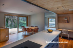 Open-plan kitchen, open-plan kitchen and dining area featuring Resene Double Merino