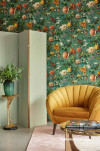 Sitting room, sitting room featuring statement wallpaper, sitting room featuring floral wallpaper