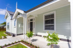 Exterior, house exterior featuring Resene Pumice and Resene Sea Fog