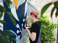 Australian artist Ingrid’s Resene murals sing with colour