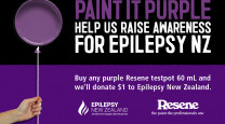 Paint it purple to support Epilepsy New Zealand photo