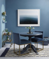 Dining room, blue dining room, bold blue dining room