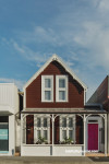 house exterior, brown house, brown exterior, brown cottage, Nelson house 