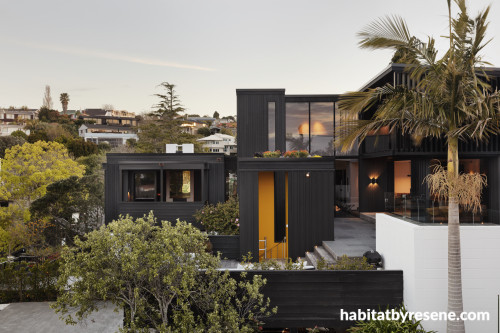 exterior inspiration, exterior ideas, exterior design, black house, black exterior, resene stain