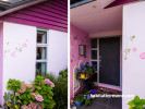 pink exterior ideas, pink exterior inspiration, exterior design, pink house, colour palette, resene