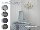 metallic greys, silver paint, interior, shades of greys, home decorating ideas 