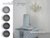 metallic greys, silver paint, interior, shades of greys, home decorating ideas 