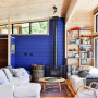 lockwood interior ideas, lockwood interior inspiration, blue feature wall, living room inspiration