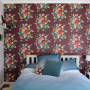 bedroom inspiration, wallpaper inspiration, wallpaper feature wall, floral wallpaper, bedroom decor