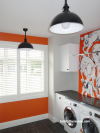 Marimekko, laundry, orange paint,