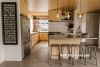 kitchen, resene aquaclear, resene sea fog, timber kitchen, scullery, beach home